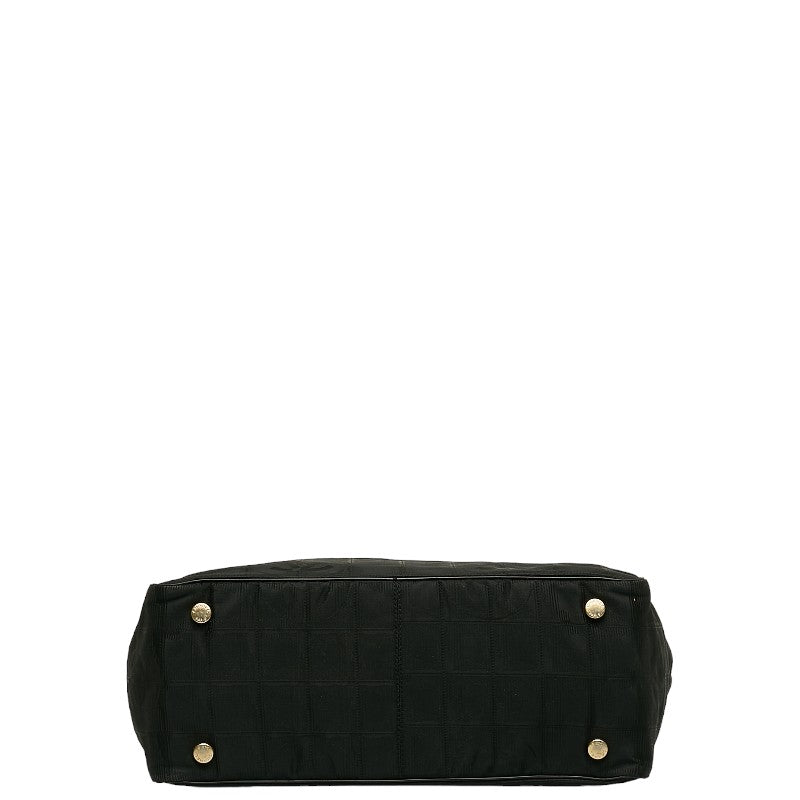 Top Quality Chanel New Label Line  PM houlder Bag Black Nylon Leather Canvas  CHANEL