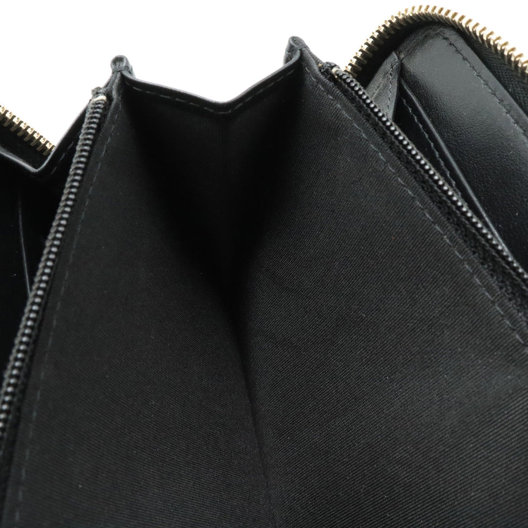 Top Quality Chanel Mademoiselle Mattress Cocomark Roundfather Long Wallet Black Black Gold  A80969
