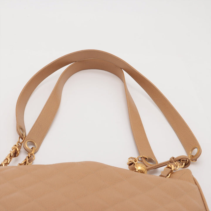 Top Quality Chanel Matrasse Caviar S Chain Shoulder Bag Beige Gold  2nd