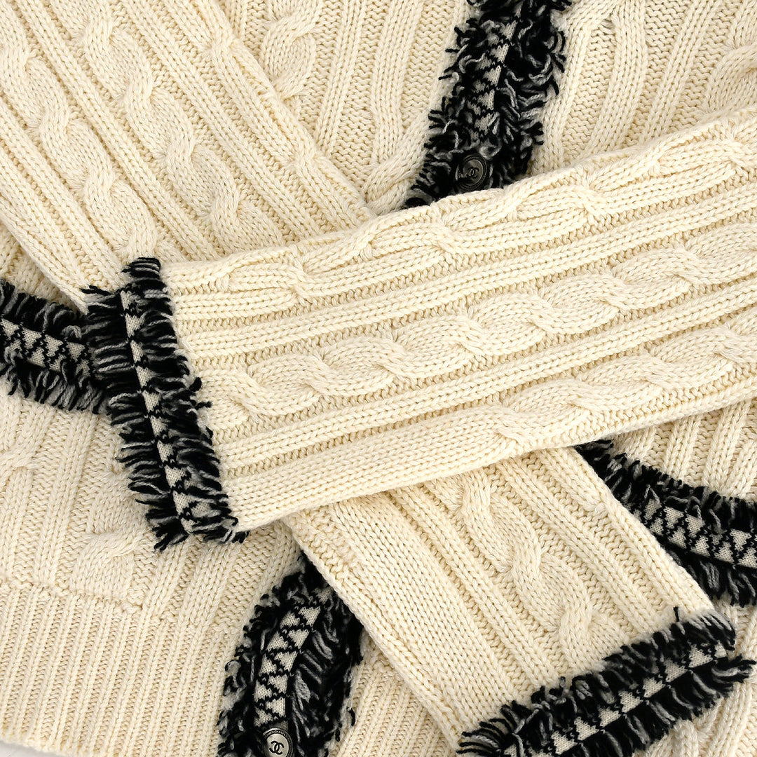 Top Quality Chanel Cardigan Ivory 05C #38