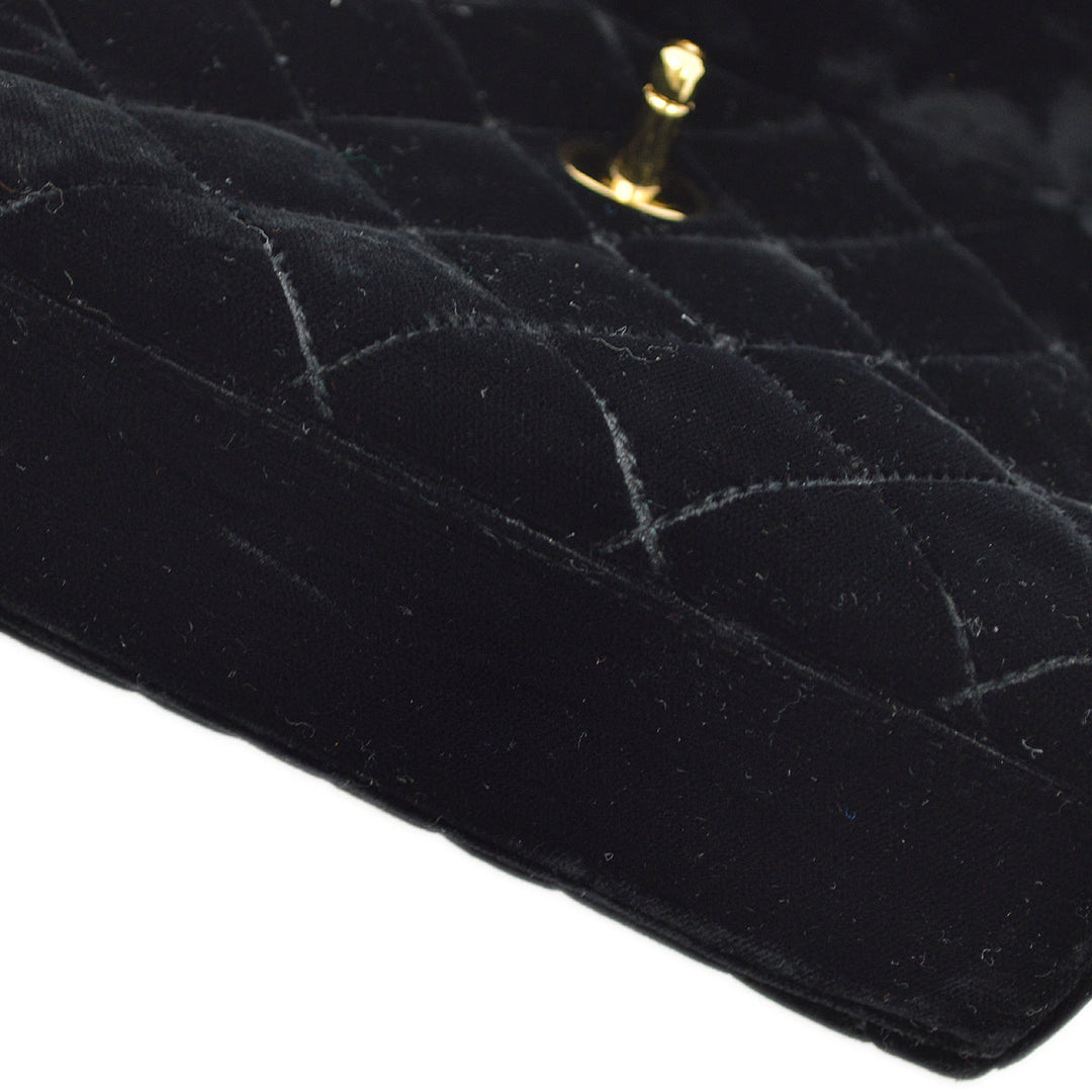 Top Quality Chanel Black Velvet Belt Bum Bag