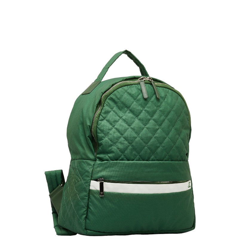 Top Quality Chanel Rucksack Backpack Green Nylon Leather  Chanel