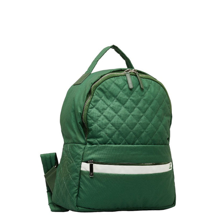Top Quality Chanel Rucksack Backpack Green Nylon Leather  Chanel