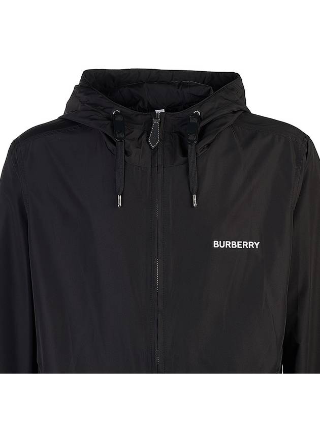 Burberry Men's Horseferry Logo Hooded Jacket Black