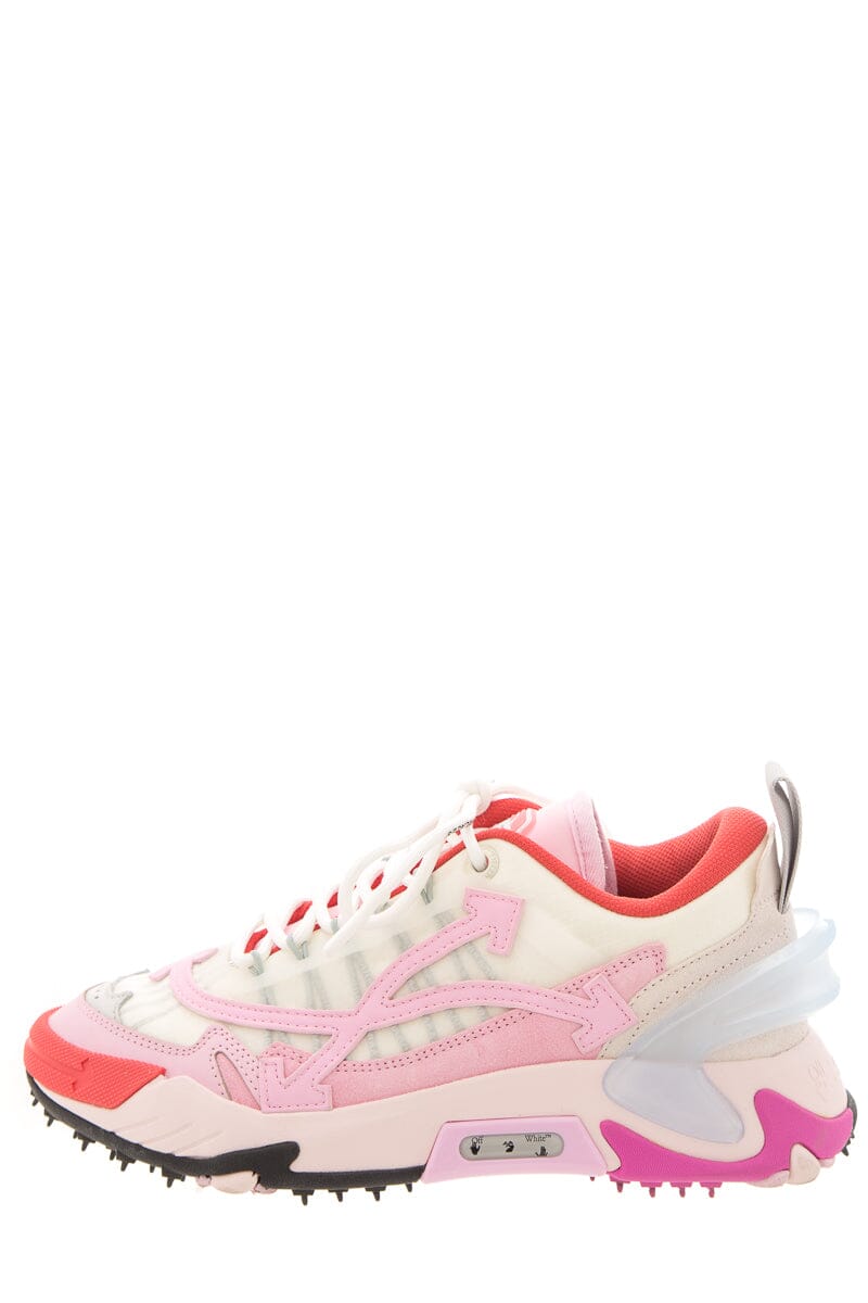 Off White "Odsy 2000" Pink Mixed Media Sneakers SZ 40