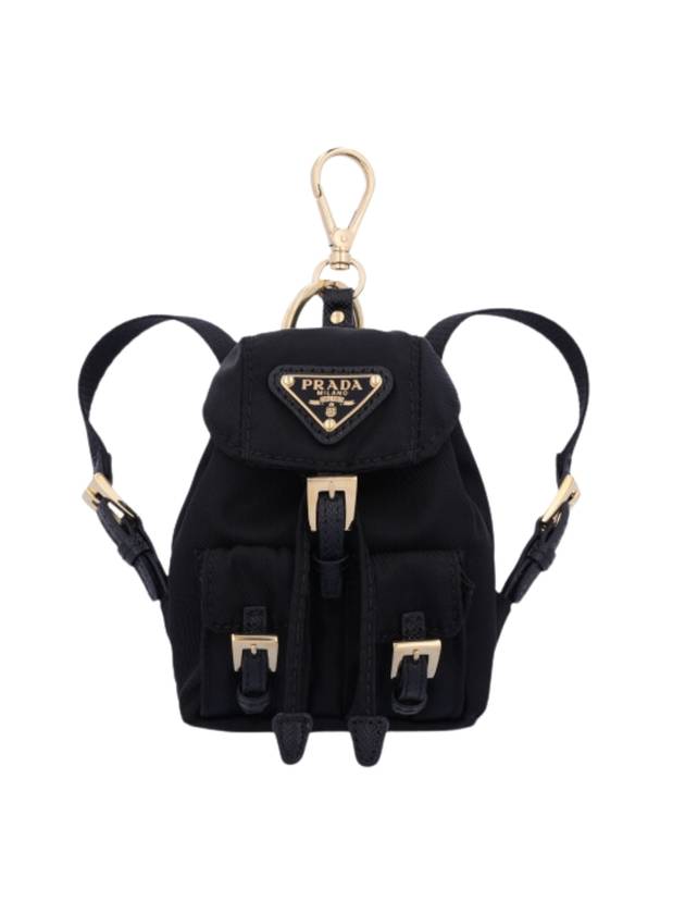 Charm Re-Nylon Mini Backpack Black