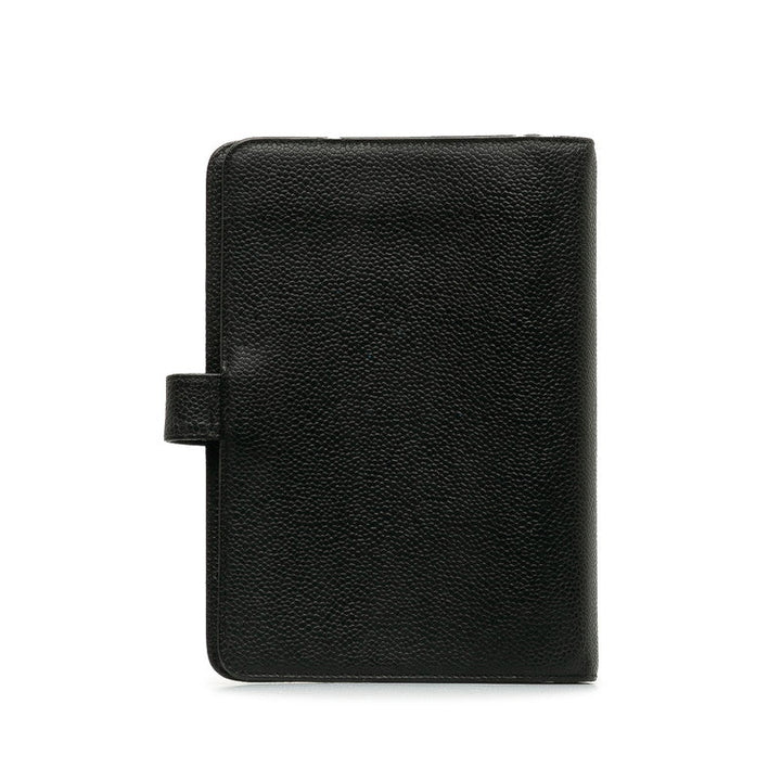 Top Quality Chanel Coco Agenda MM 6  Handbook Cover Black Caviar S  CHANEL