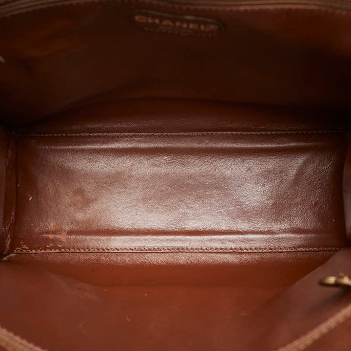 Top Quality Chanel logo toast bag brown leather ladies Top Quality Chanel toast bag