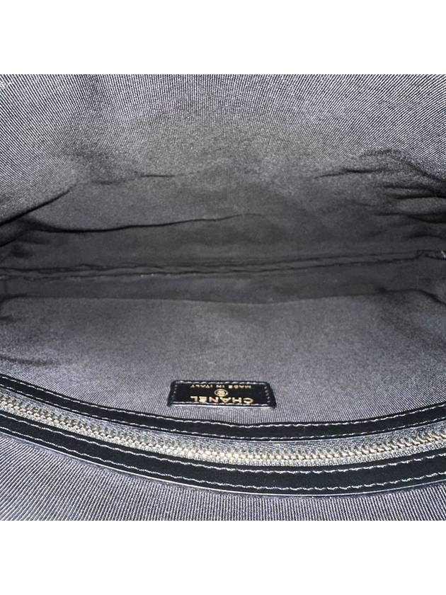 A84407 Cavier Skin Boy Vintage Gold Plated Large Clutch Chanel