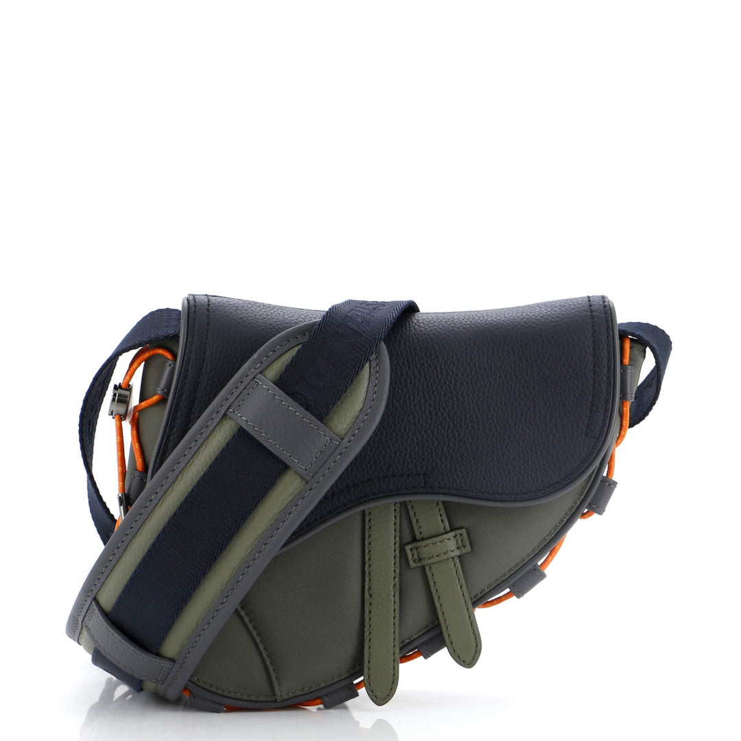 Dior x Sacai Saddle Crossbody Bag Technical Fabric and Leather Mini