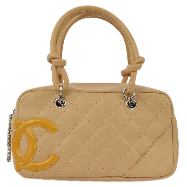 Top Quality Chanel Beige Calfskin Cambon Ligne Handbag