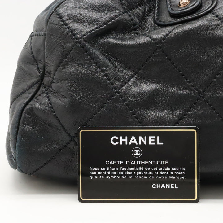 Top Quality Chanel Top Quality Chanel Cocomark Mini Boston  Bag Shoulder  Shoulder Tooth Black Black Black Blumin