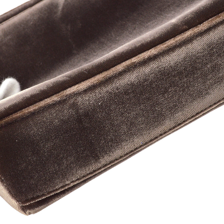 Top Quality Chanel Brown Velvet Handbag