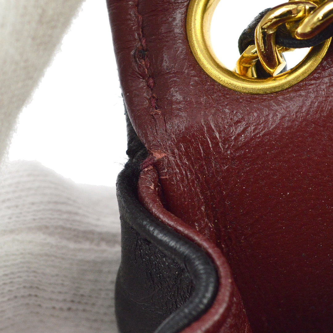 Top Quality Chanel Black Lambskin Classic Flap Micro Bag