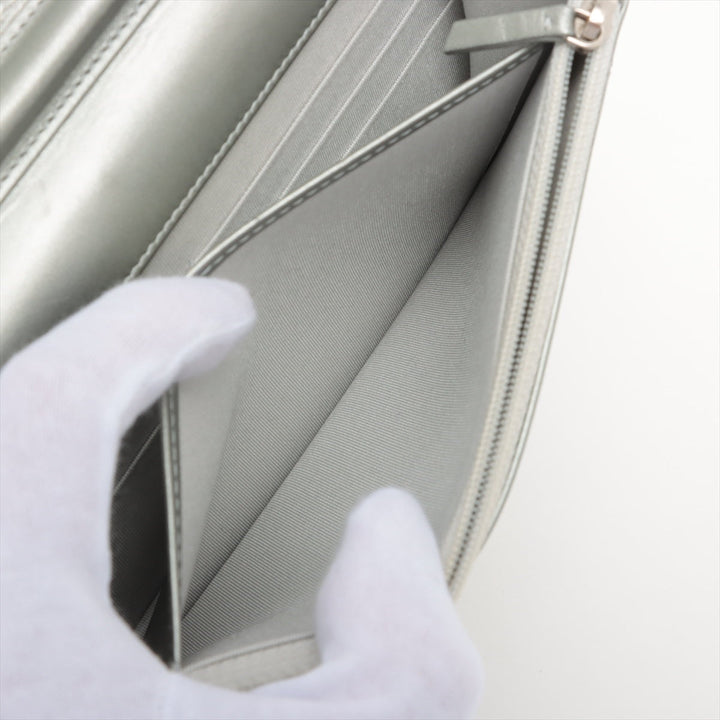 Top Quality Chanel 2.55 Leather Chain Wallet Silver Silver