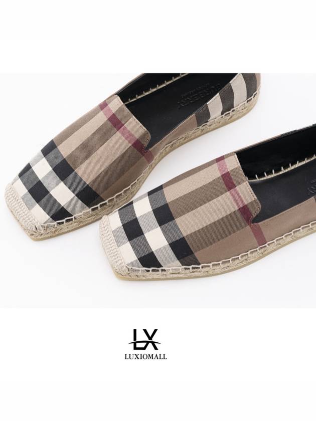 Burberry Check Espadrilles Shoes Brown