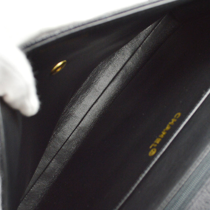 Top Quality Chanel Black Caviar Briefcase Business Handbag