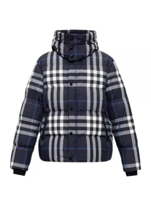 Burberry Larrick Check Hooded Padding Navy