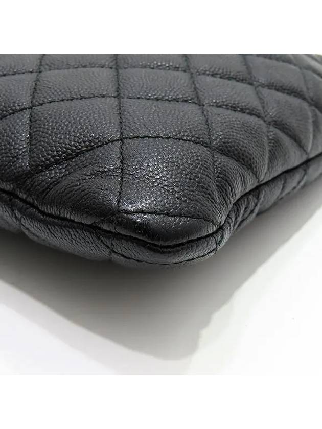 A84407 Boy silver metal large clutch Chanel