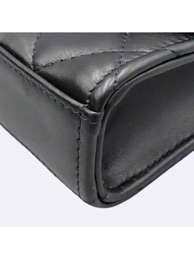 A81633 Black Lambskin Trend CC Gold Mini Cross Bag Chanel