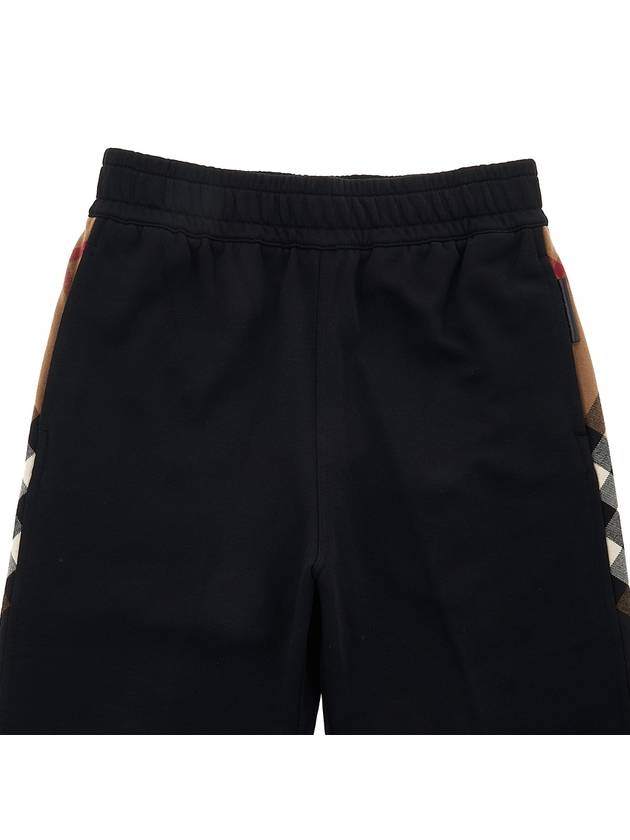 Burberry Check Panel Jogger Track Pants Black