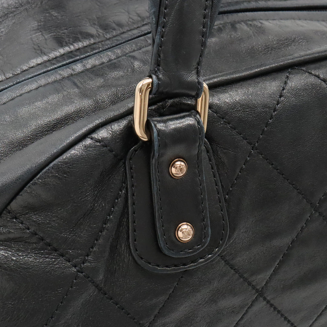 Top Quality Chanel Top Quality Chanel Cocomark Mini Boston  Bag Shoulder  Shoulder Tooth Black Black Black Blumin