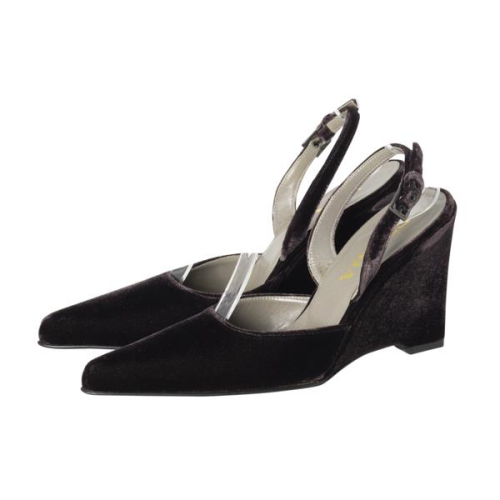 Prada Velvet Slingback Wedges