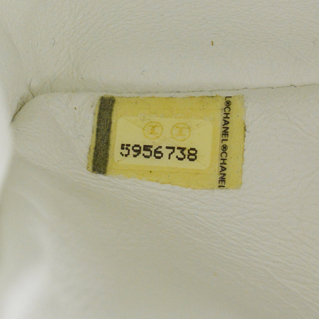 Top Quality Chanel White Caviar Medium Single Flap Shoulder Bag