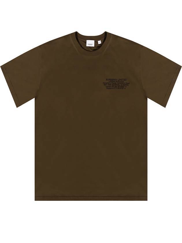 Burberry Lettering Logo Short Sleeve T-Shirt Green