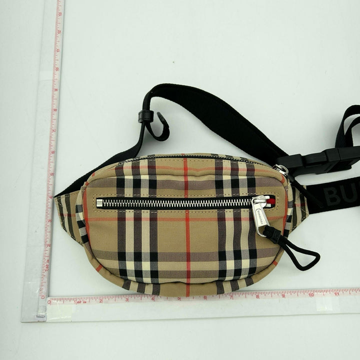 Burberry Nylon Vintage Check Small Cannon Bum Bag Archive Beige LA31345