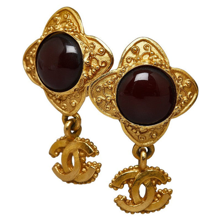 Top Quality Chanel Gripowa Cocomark Earring Gold Pearl  Ladies Chanel