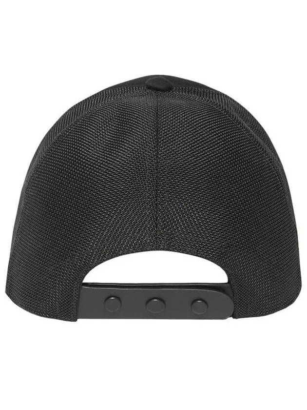 Burberry Logo Print Mesh Ball Cap Black
