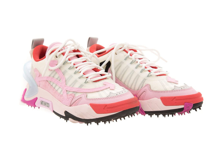 Off White "Odsy 2000" Pink Mixed Media Sneakers SZ 40