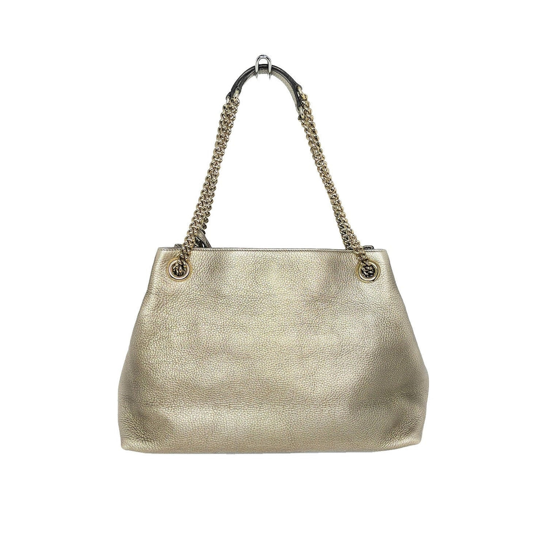Gucci Pebbled Calfskin Medium Soho Chain Shoulder Bag