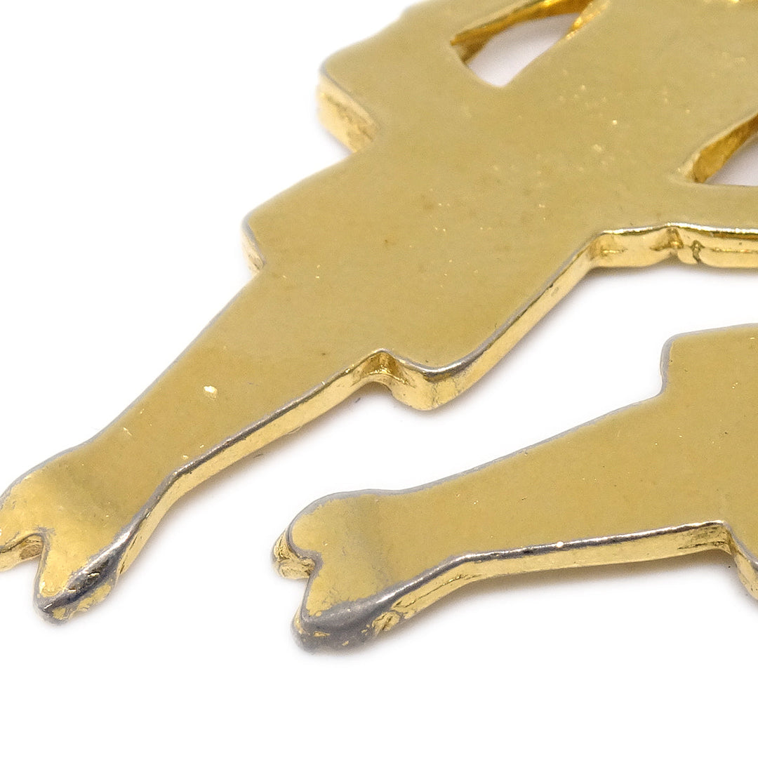 Top Quality Chanel Mademoiselle Dangle Earrings Clip-On Gold