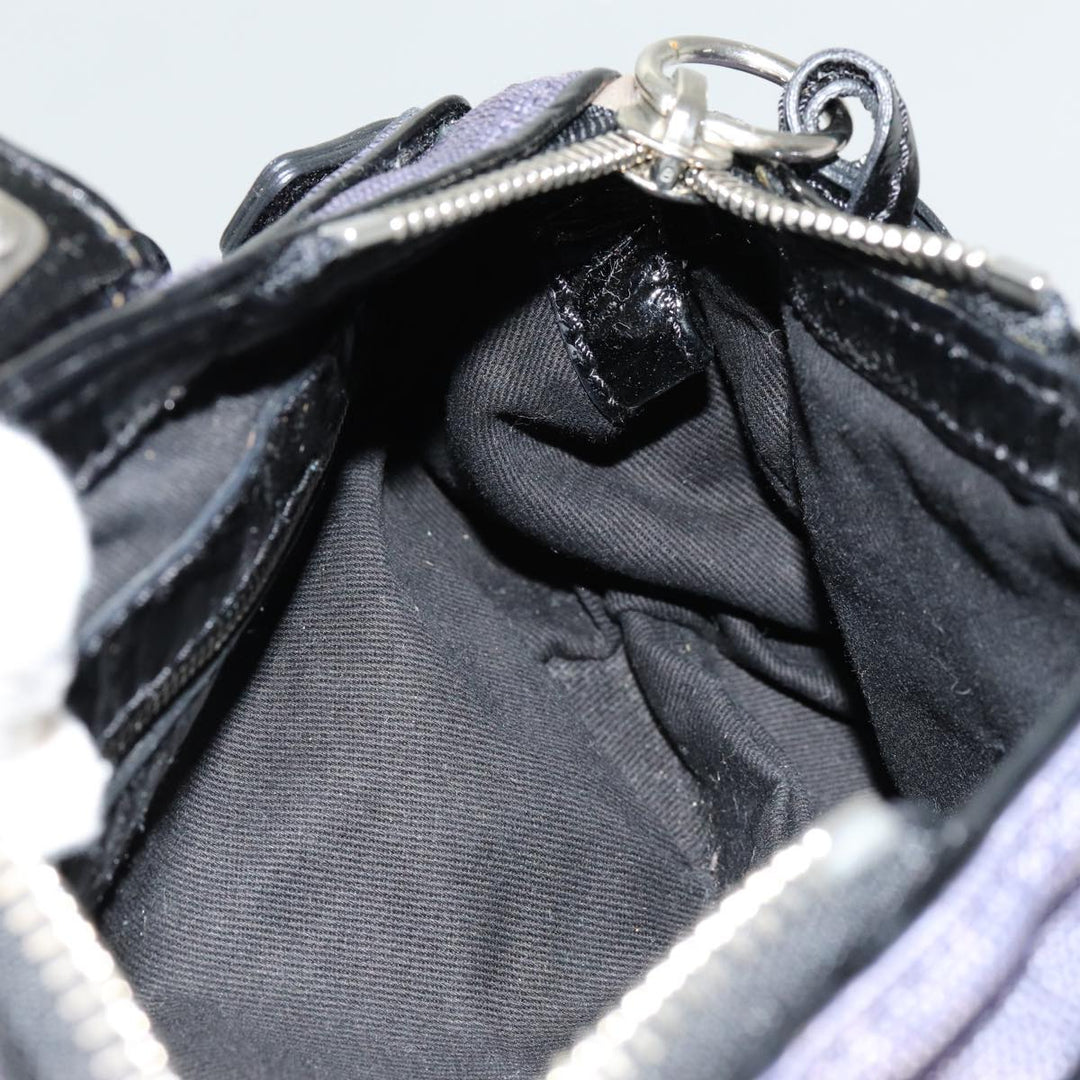 Chloe Paddington Hand Bag Canvas Purple 70178