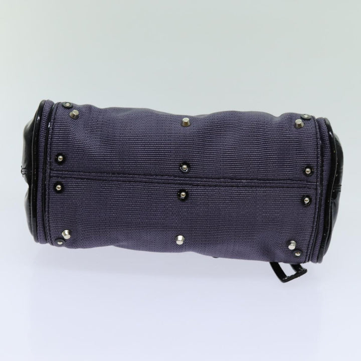 Chloe Paddington Hand Bag Canvas Purple 70178