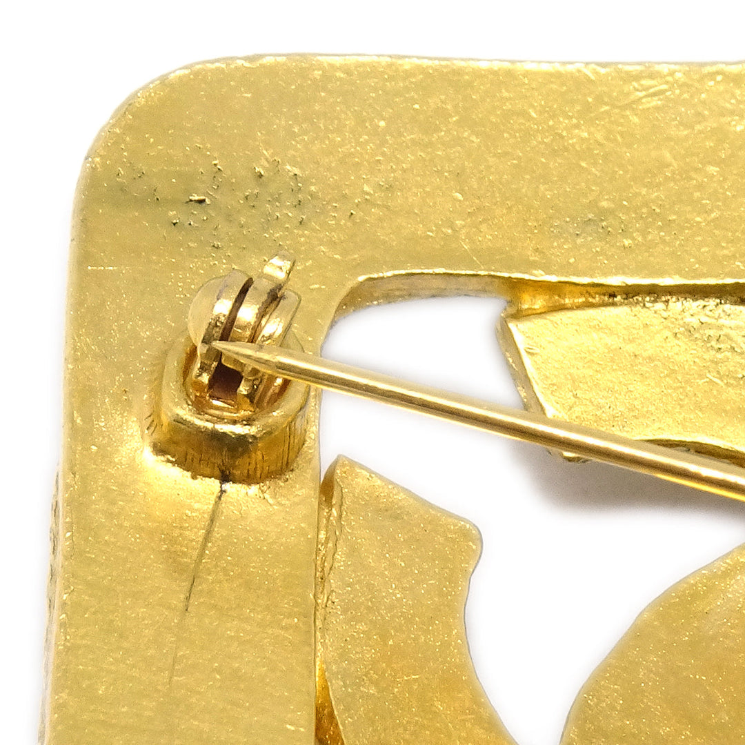Top Quality Chanel Rhombus Brooch Pin Gold 94A