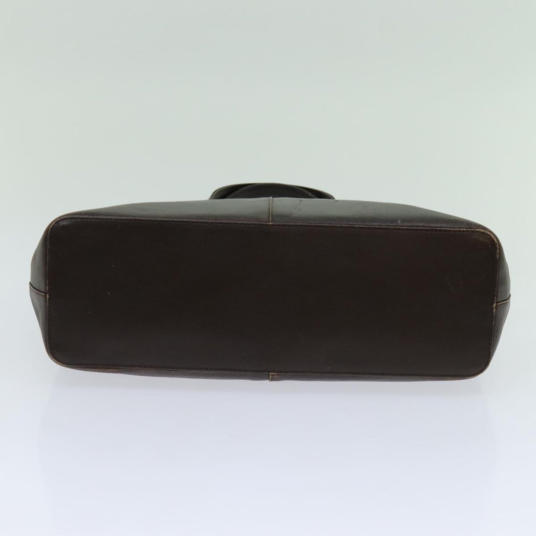 Burberry Hand Bag Leather Brown Auth 70203
