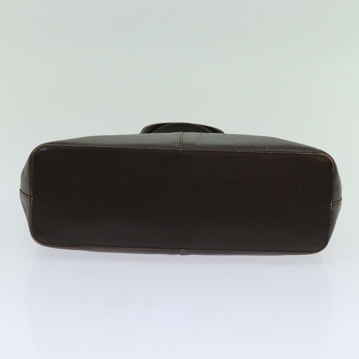 Burberry Hand Bag Leather Brown Auth 70203