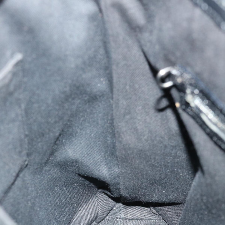 Celine C Macadam Canvas Tote Bag Black Auth 70285