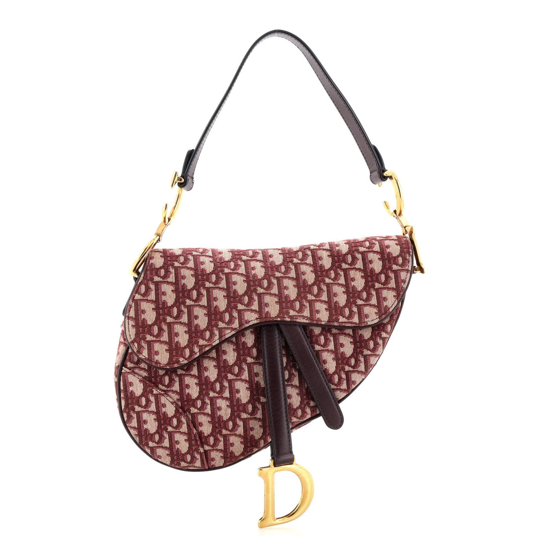 Top quality Dior Saddle Handbag Oblique Canvas Medium