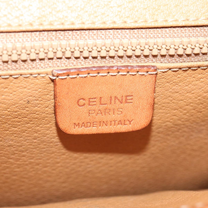 Celine Macadam Canvas Shoulder Bag PVC Brown  70324