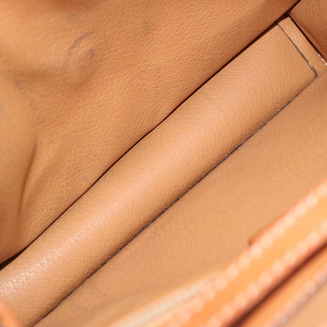Celine Macadam Canvas Shoulder Bag PVC Brown  70324