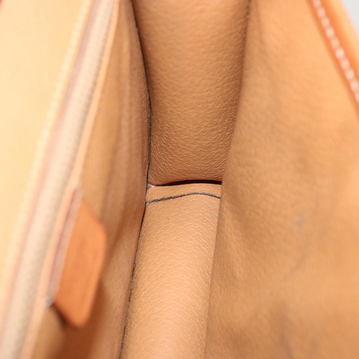 Celine Macadam Canvas Shoulder Bag PVC Brown  70324