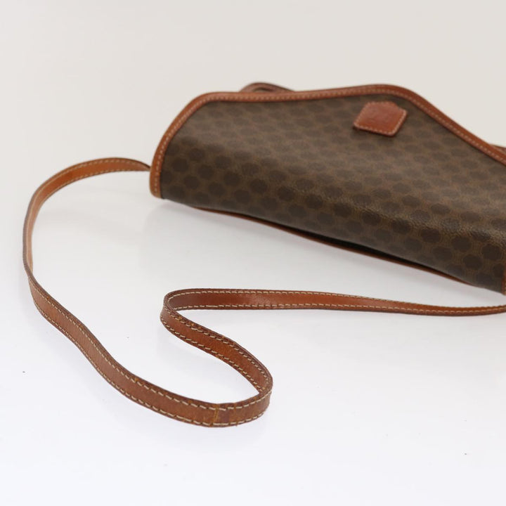 Celine Macadam Canvas Shoulder Bag PVC Brown  70324