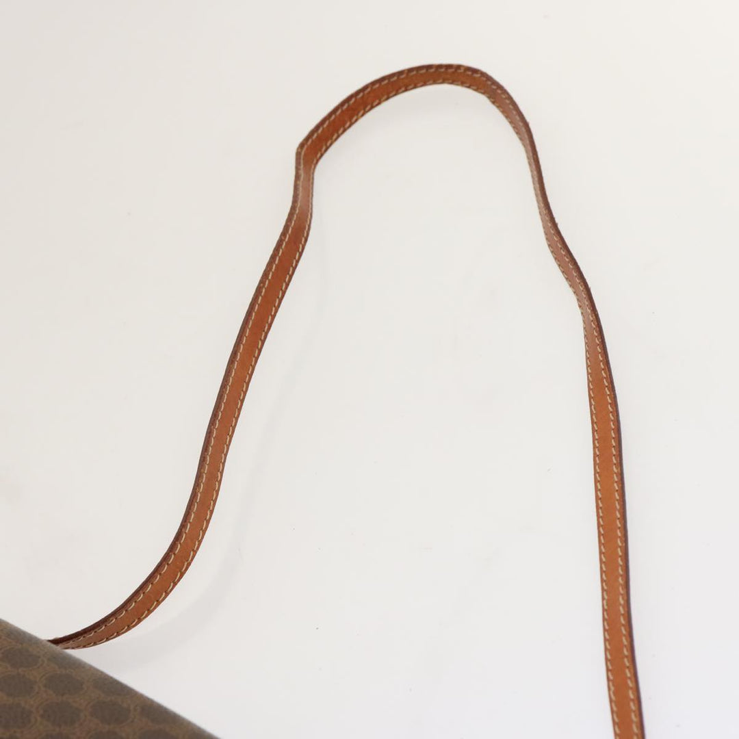 Celine Macadam Canvas Shoulder Bag PVC Brown  70324