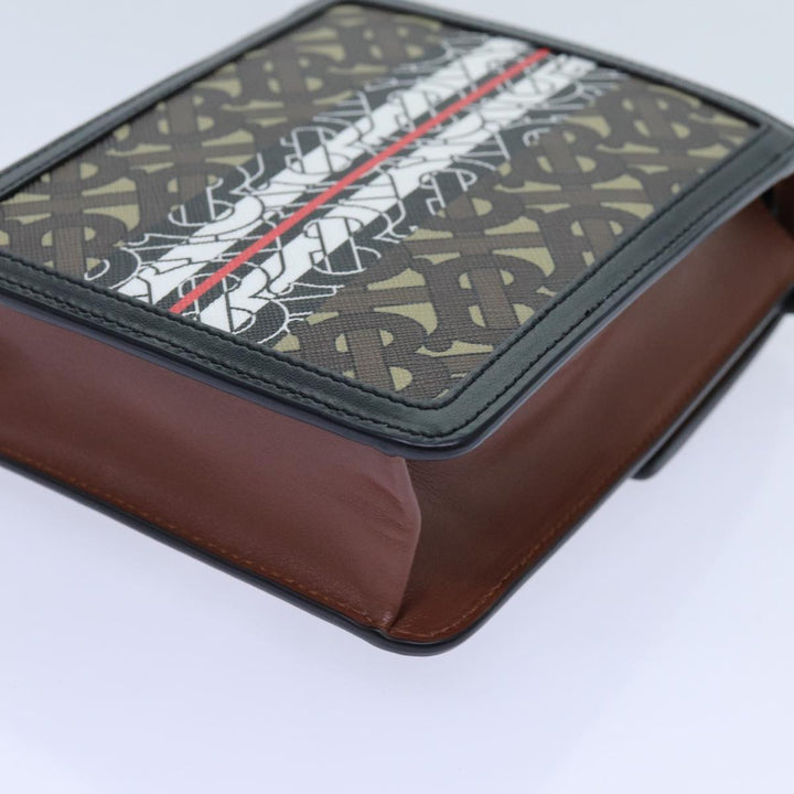 Burberry Shoulder Bag PVC Leather Brown Auth 70330A