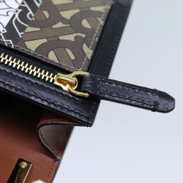 Burberry Shoulder Bag PVC Leather Brown Auth 70330A