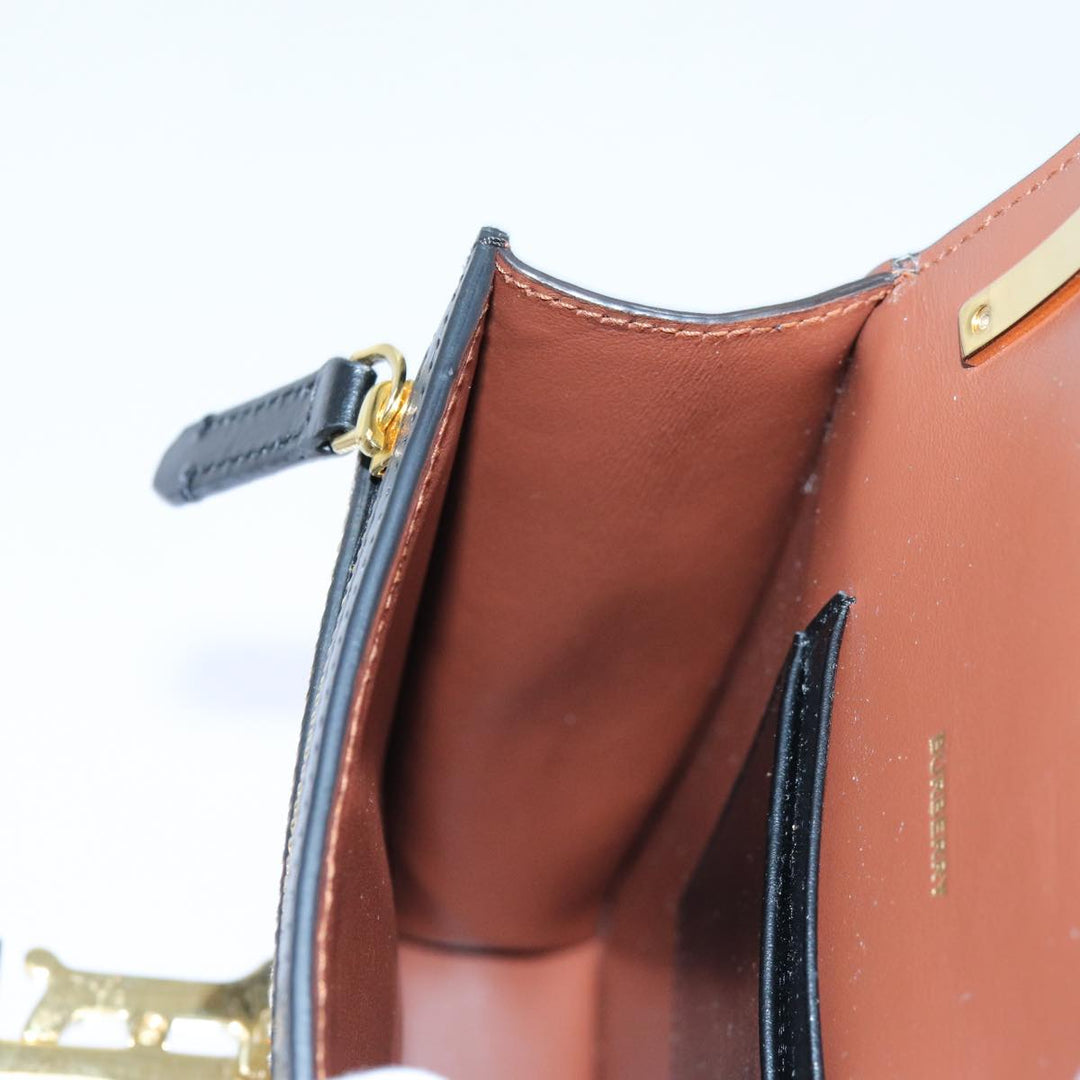 Burberry Shoulder Bag PVC Leather Brown Auth 70330A